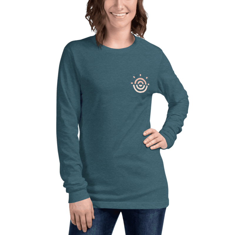 seaside long sleeve tee heather deep teal front 615df8535e34d