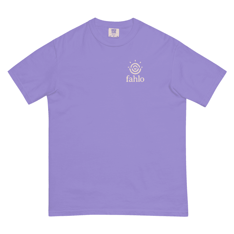 unisex garment dyed heavyweight t shirt violet front 66c38b26ac713